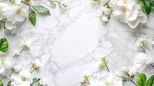 大理石春天花鸟壁纸