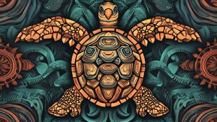 海龟原创插画