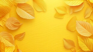 立体银杏叶背景