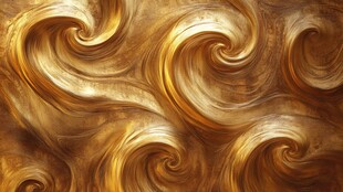 金色漩涡抽象素材