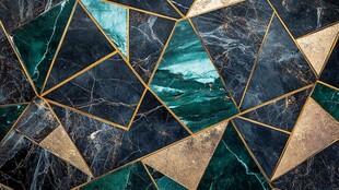 金色大理石对拼背景