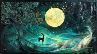 星月河幻想插画