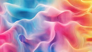 幻彩流体抽象线条背景