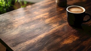 咖啡杯桌面场景图