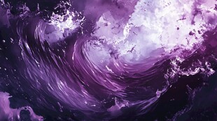 粉紫色浪花背景