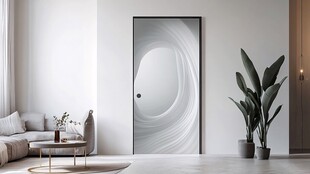 极简轻奢木门场景效果