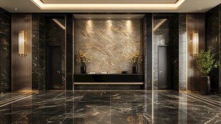 高档酒店电梯间