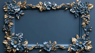 皇家蓝立体感浮雕背景