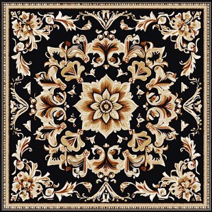 原创欧式花纹方巾图案