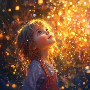 梦幻儿童插画超治愈