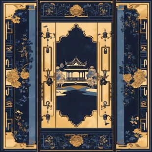 中式门金色地产