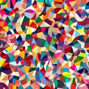 炫彩多边形底纹