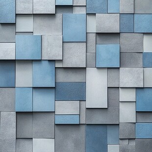 立体几何方块墙