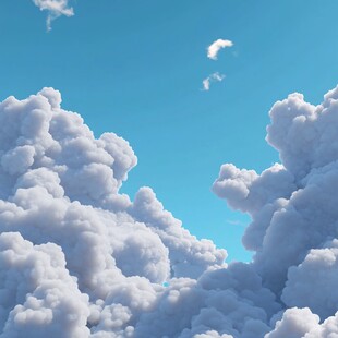 3d云蓝天白云