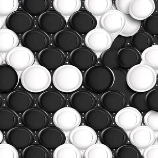 黑白球体背景墙