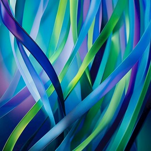 炫彩背景流体线条