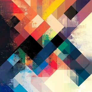 多彩底纹色块背景