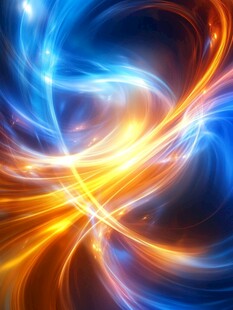 炫彩绚丽曲线条纹高雅