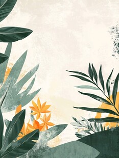 植物插画背景