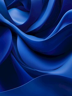 蓝色动感丝绸背景
