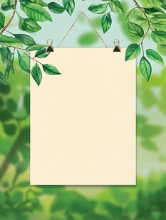 展板绿叶