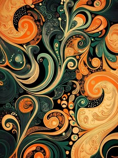 3d印花旋涡背景