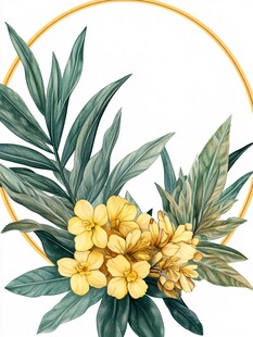 手绘鸡蛋花