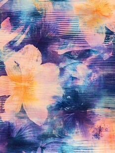 现代花卉肌理装饰画