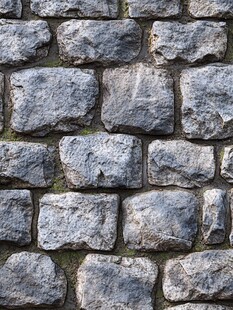 蓝色砖墙石块岩石