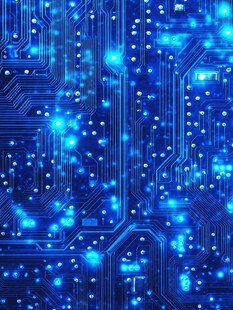 蓝色科技渐变背景数码