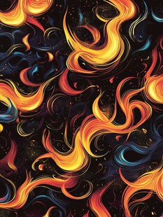 流光意境彩色渲染图案