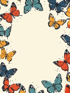 蝴蝶边框