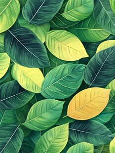 高清唯美树叶背景