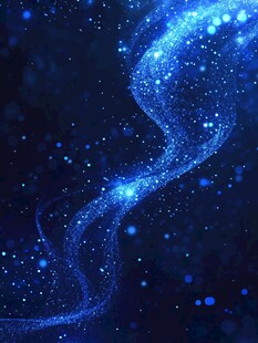 蓝色弯曲唯美科技