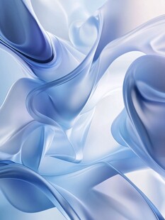 蓝色动感丝绸背景