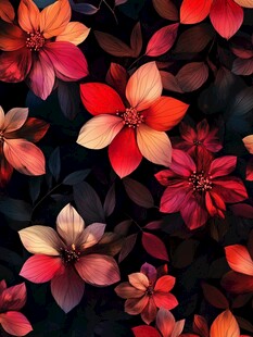 炫彩花朵壁纸