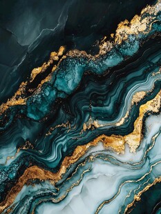 流体流彩装饰画