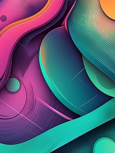 彩色炫彩潮流抽象渐变