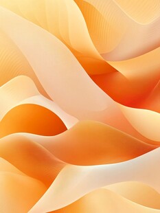 橙色背景条纹流动线条