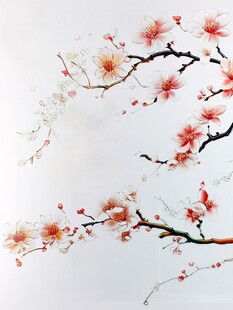 梅花墙绘