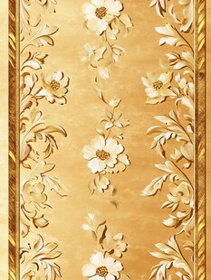 花金属底纹金色