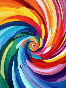 彩色漩涡创意素材