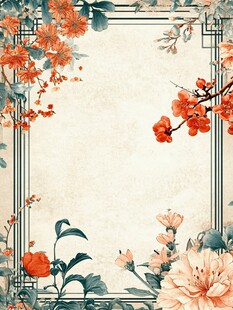 古风古典复古梅花背景