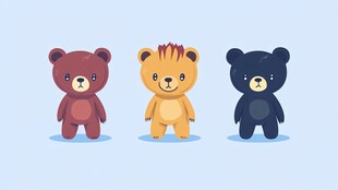 小熊吉祥物设计