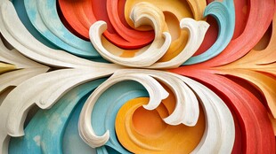 3d印花旋涡背景