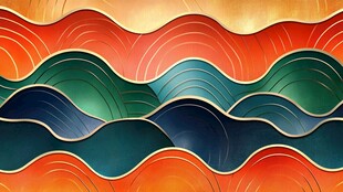 新中式海浪浪潮