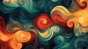 3d印花旋涡背景