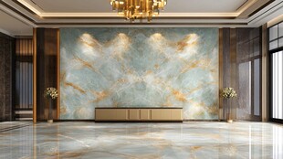 金色大理石瓷砖背景墙