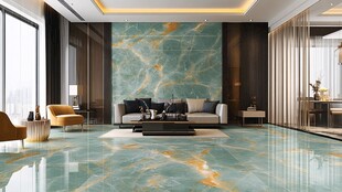 极简金箔石根线条对拼