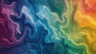 幻彩流体抽象线条背景